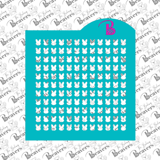 Bunny Head Sprinkle Stencil (small, medium and/or large)