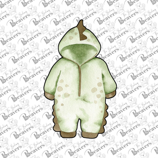 Dino Baby Outfit Cookie Cutter