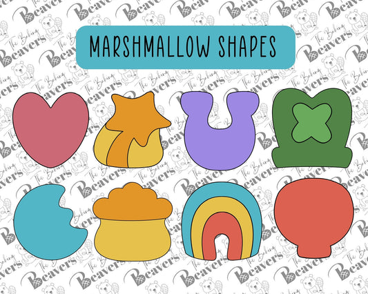 Marshmallow Shapes Set of 8 Cookie Cutters