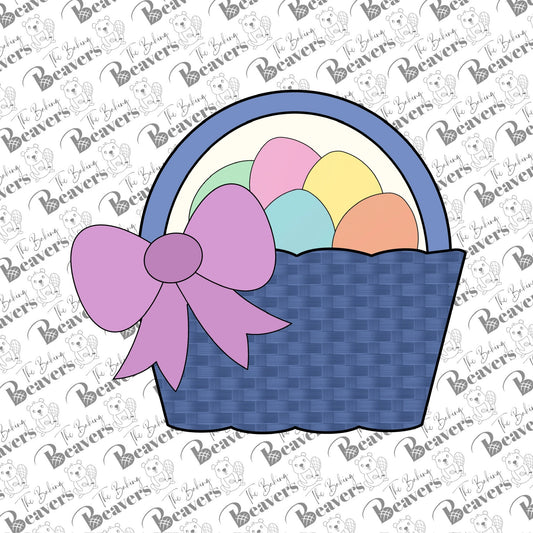 Easter Basket with Bow Cookie Cutter