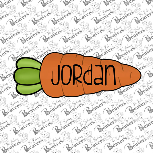 Carrot (Simple Leaves) Cookie Cutter