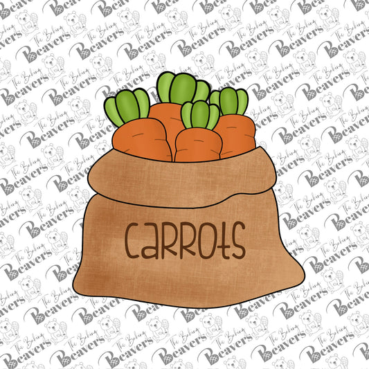 Sack of Carrot Cookie Cutter