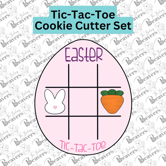 Easter Tic Tac Toe with Micro Cutter Playing Pieces Set