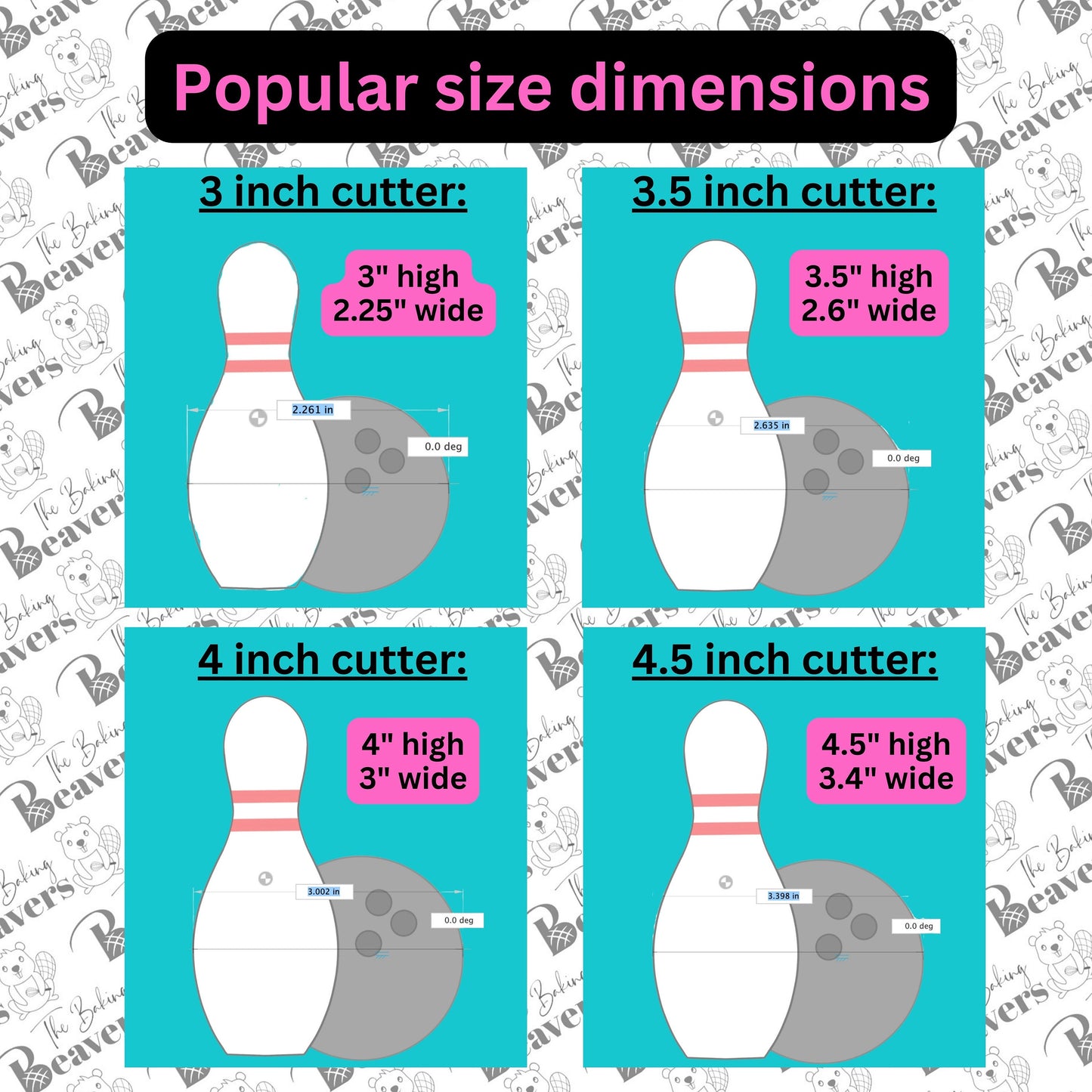 Bowling Pin with Ball Cookie Cutter