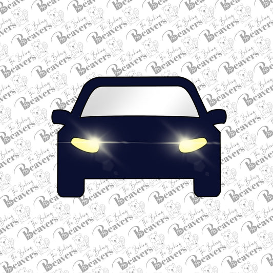 Front View of Car Cookie Cutter