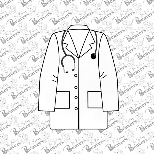Doctor's Coat/Lab Coat Cookie Cutter