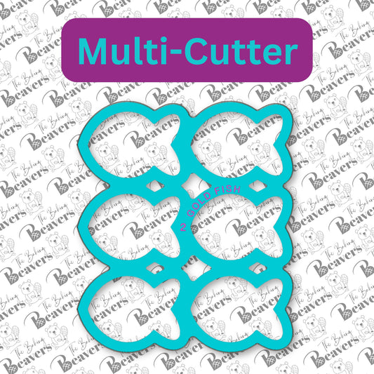 Gold Fish - Multi Cookie Cutter (Cuts 6 or 12 Goldfish at Once)