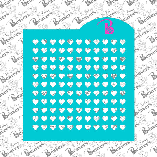 Pointed Heart Sprinkle Stencils