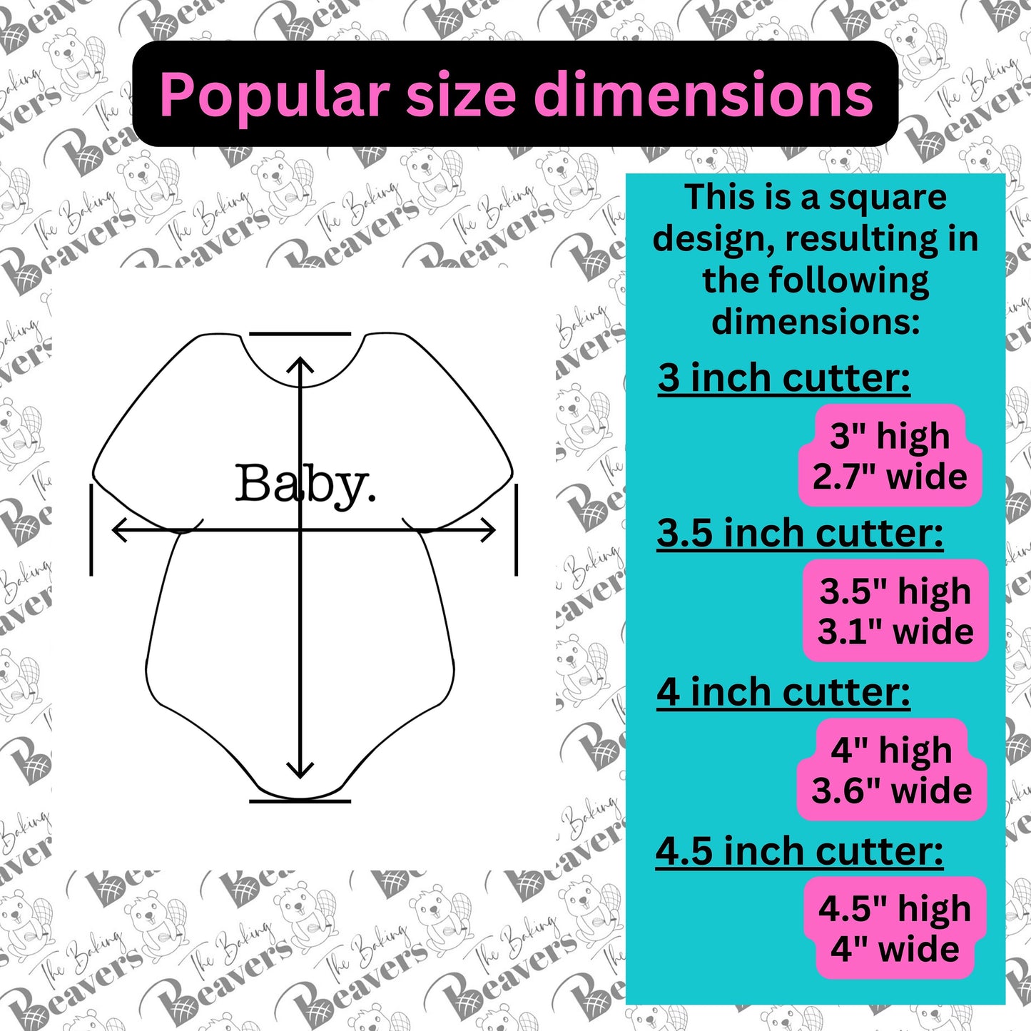 Baby Onesie Cookie Cutter
