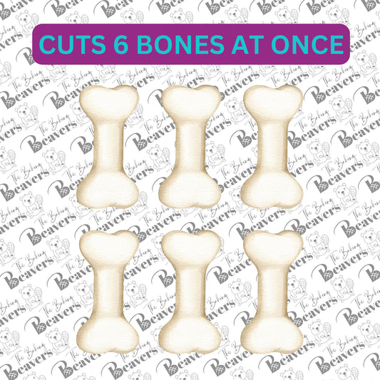 Bones Multi Cookie Cutter (Cuts 6 or 12 bones at Once)