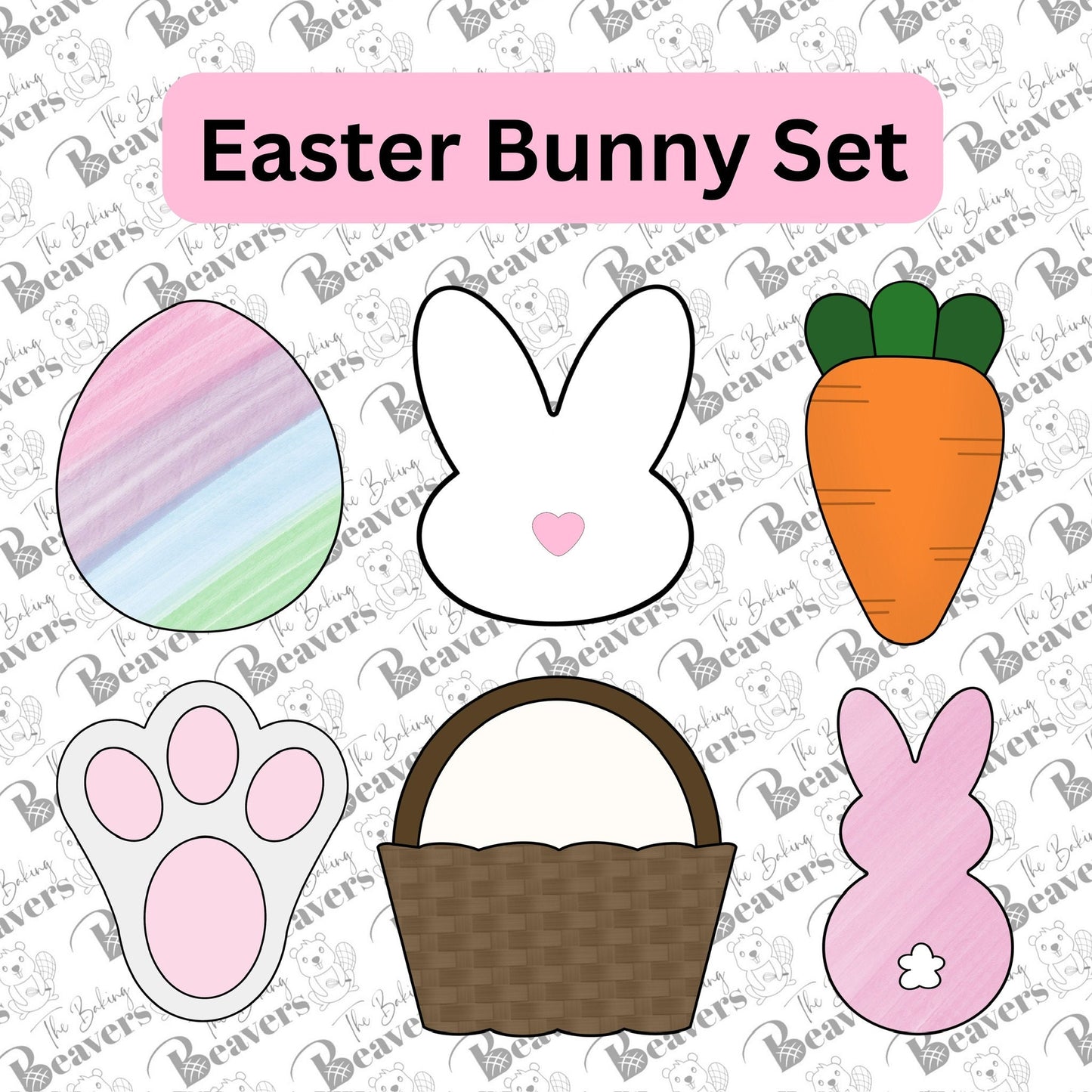 Easter Set of 6 Cookie Cutters