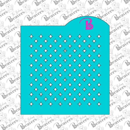 Diamond Star Sprinkle Stencil