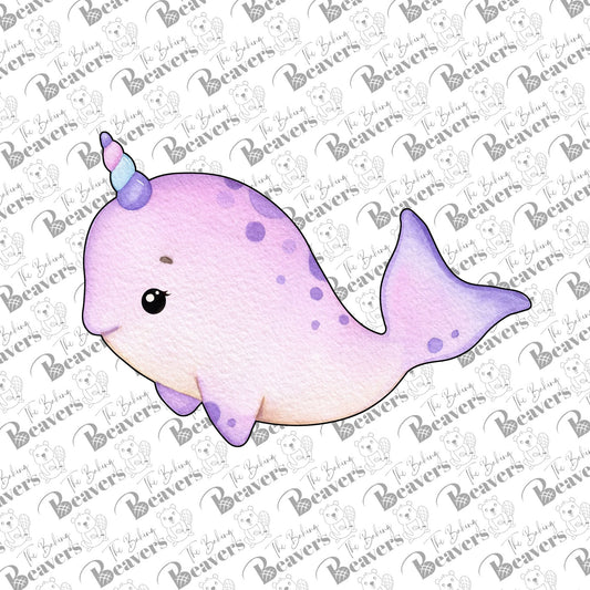 Narwhal  Cookie Cutter (recommend sizing up)