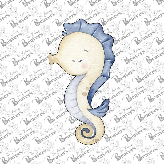 Seahorse with Pointy Spine Cookie Cutter