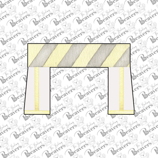 Construction Barrier Cookie Cutter