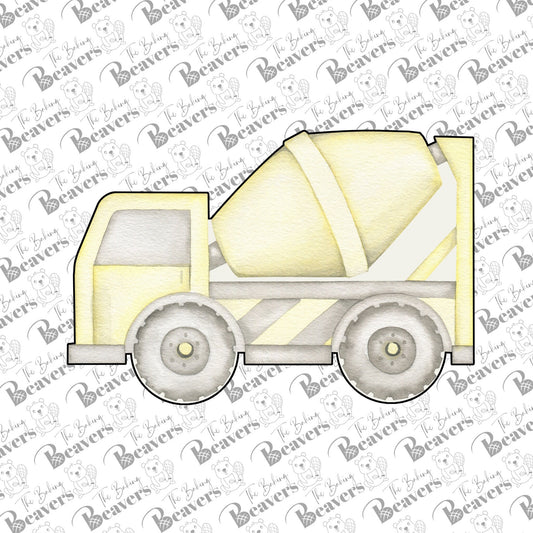 Concrete Mixer Truck Cookie Cutter