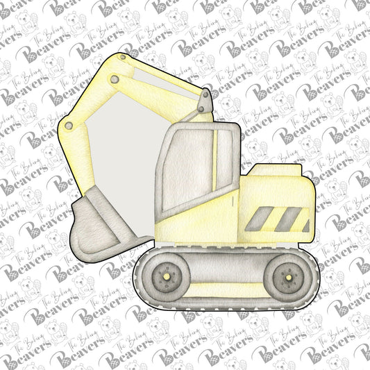 Backhoe Excavator Truck Cookie Cutter (my want to size down)