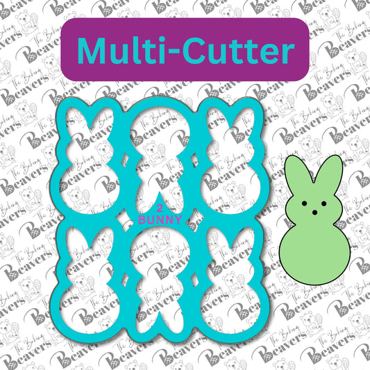 Easter Bunny Multi Cookie Cutter (Cuts 6 or 12 bunnies at Once)