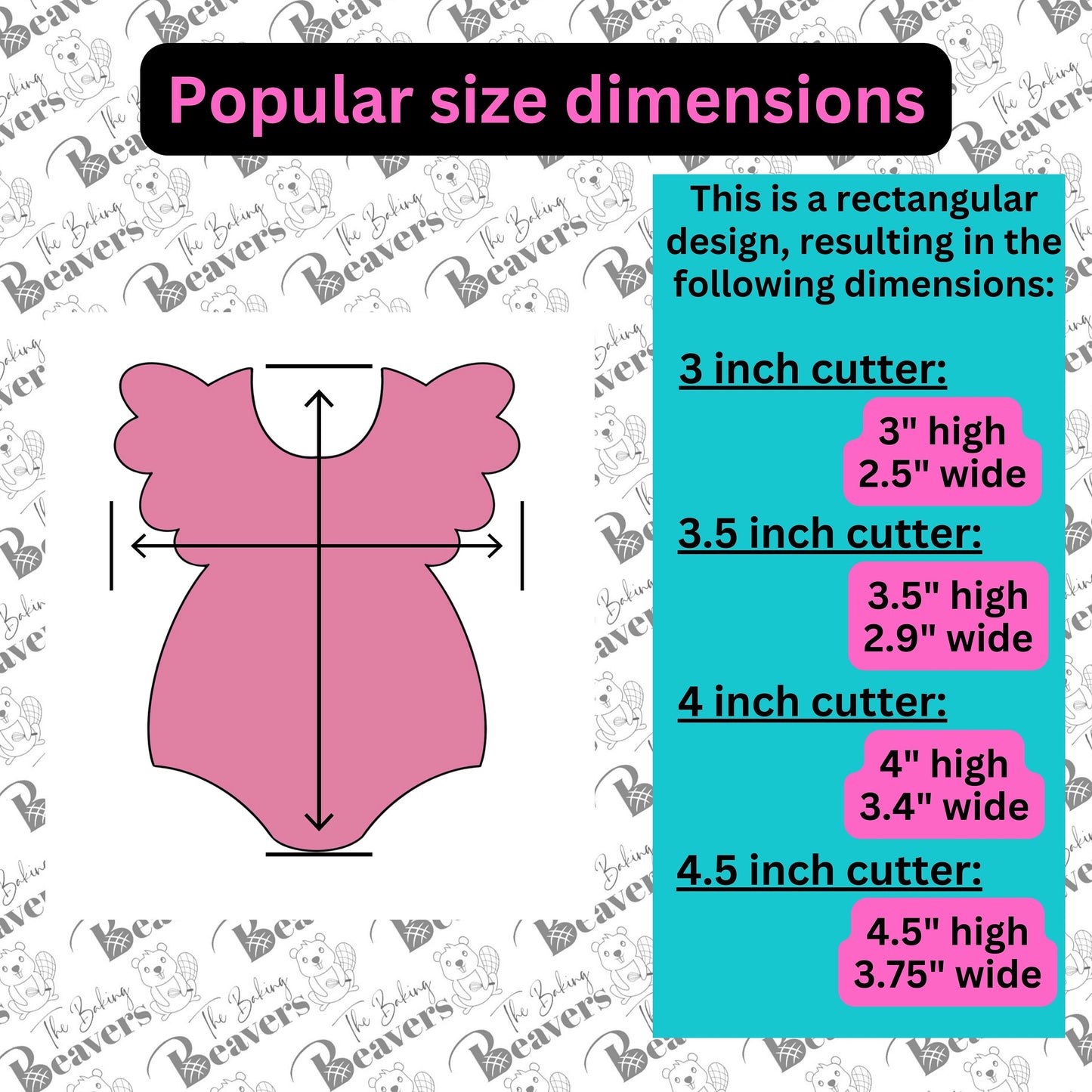 Ruffled Baby Romper Cookie Cutter