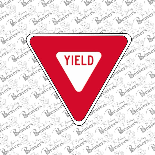 Yield Sign Cookie Cutter