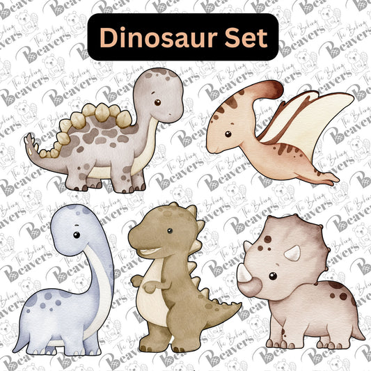 Dinosaur Set of 5 Cookie Cutters