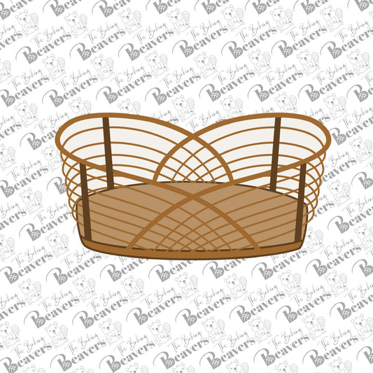 Baby Bassinet Cookie Cutter