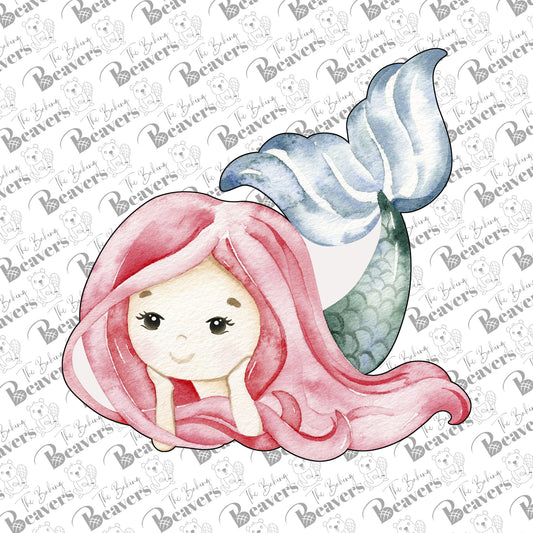 Mermaid (Laying) Cookie Cutter (recommend sizing down)