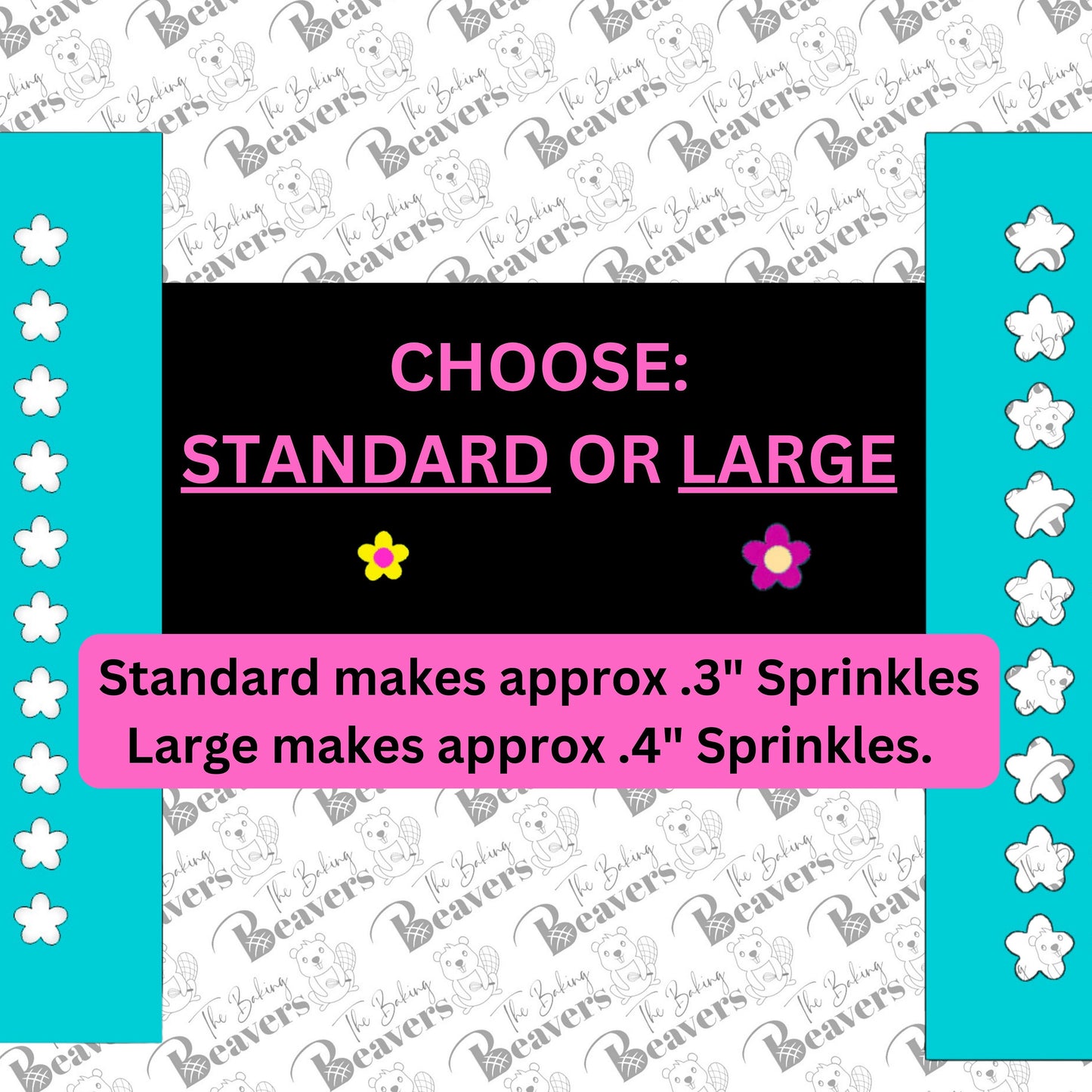 Flower Sprinkle Stencils (2 part)