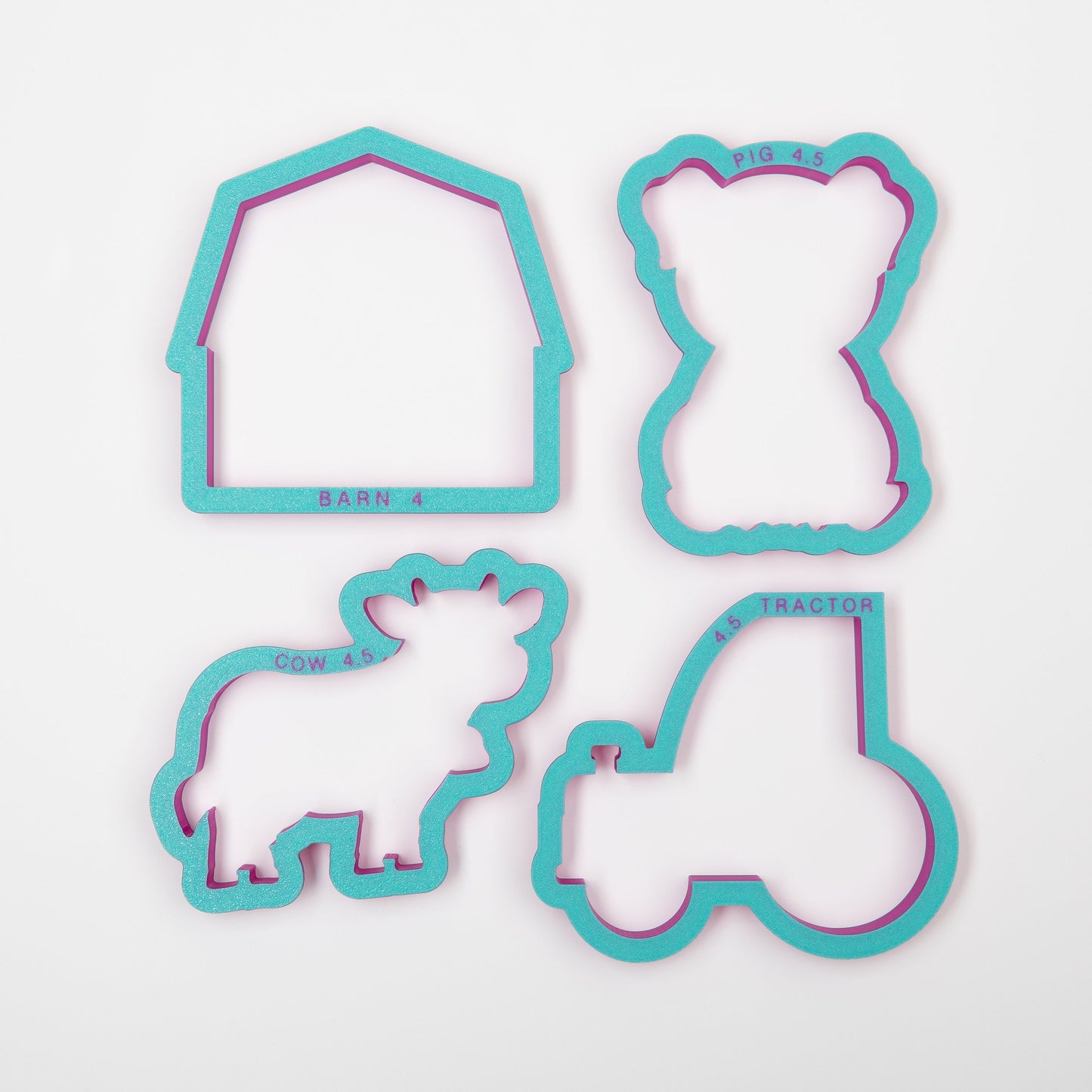 Farm Set of 4 Cookie Cutters