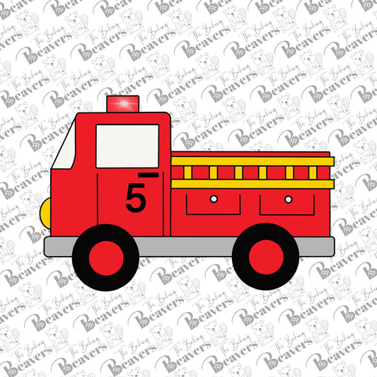 Fire Truck Cookie Cutter (recommend sizing up)