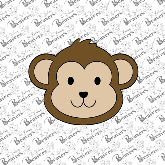 Monkey Face Cookie Cutter (recommend sizing up)