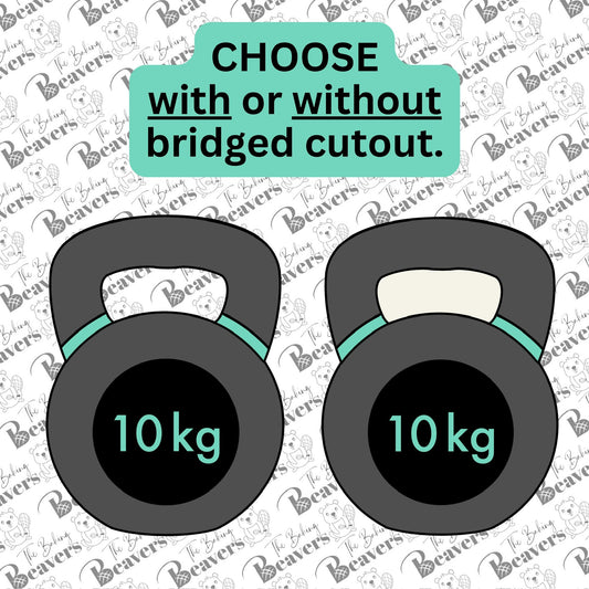 Kettlebell Cookie Cutter (with or without cut out)