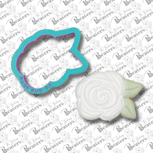 Rose and Leaves Cookie Cutter