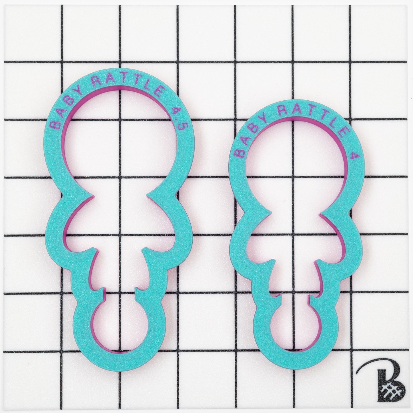 Baby Rattle with Bow Cookie Cutter
