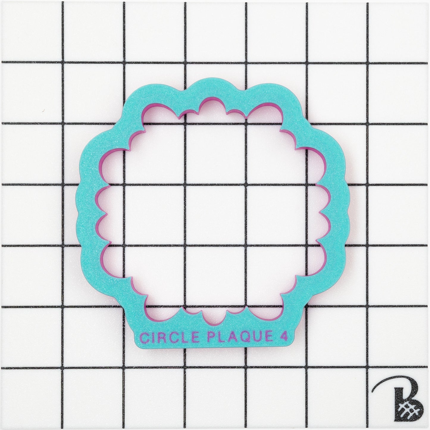 Monogram Circle Plaque Cookie Cutter