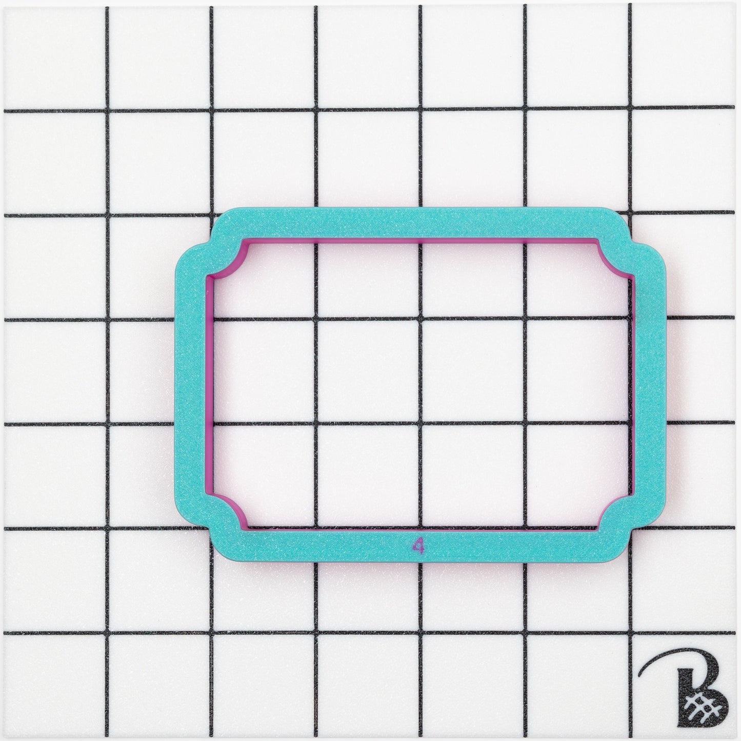 Tapered Corner Rectangle Plaque Cookie Cutter