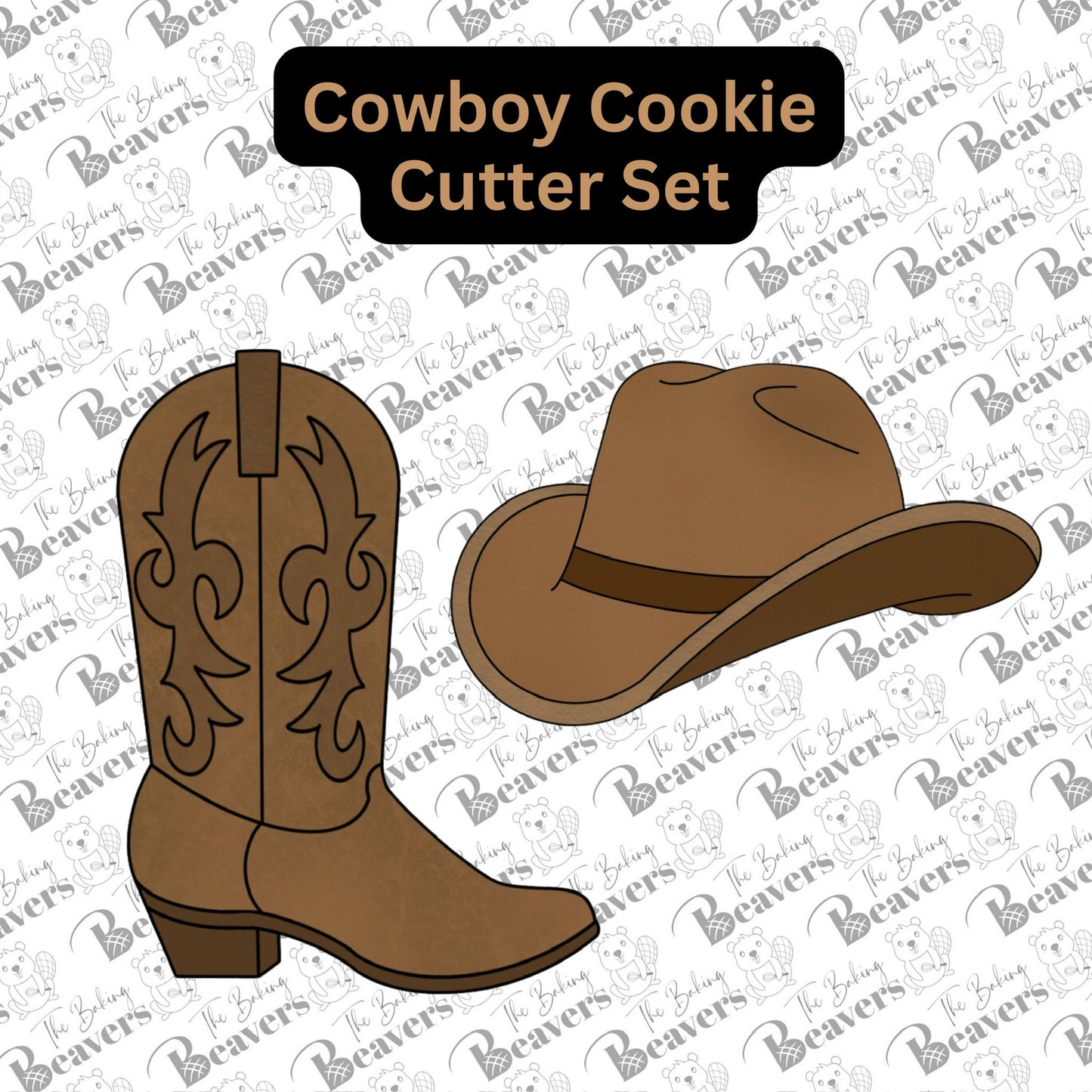 Cowboy Hat and Boot Set Cookie Cutters