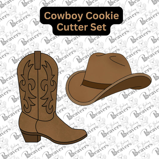 Cowboy Hat and Boot Set Cookie Cutters