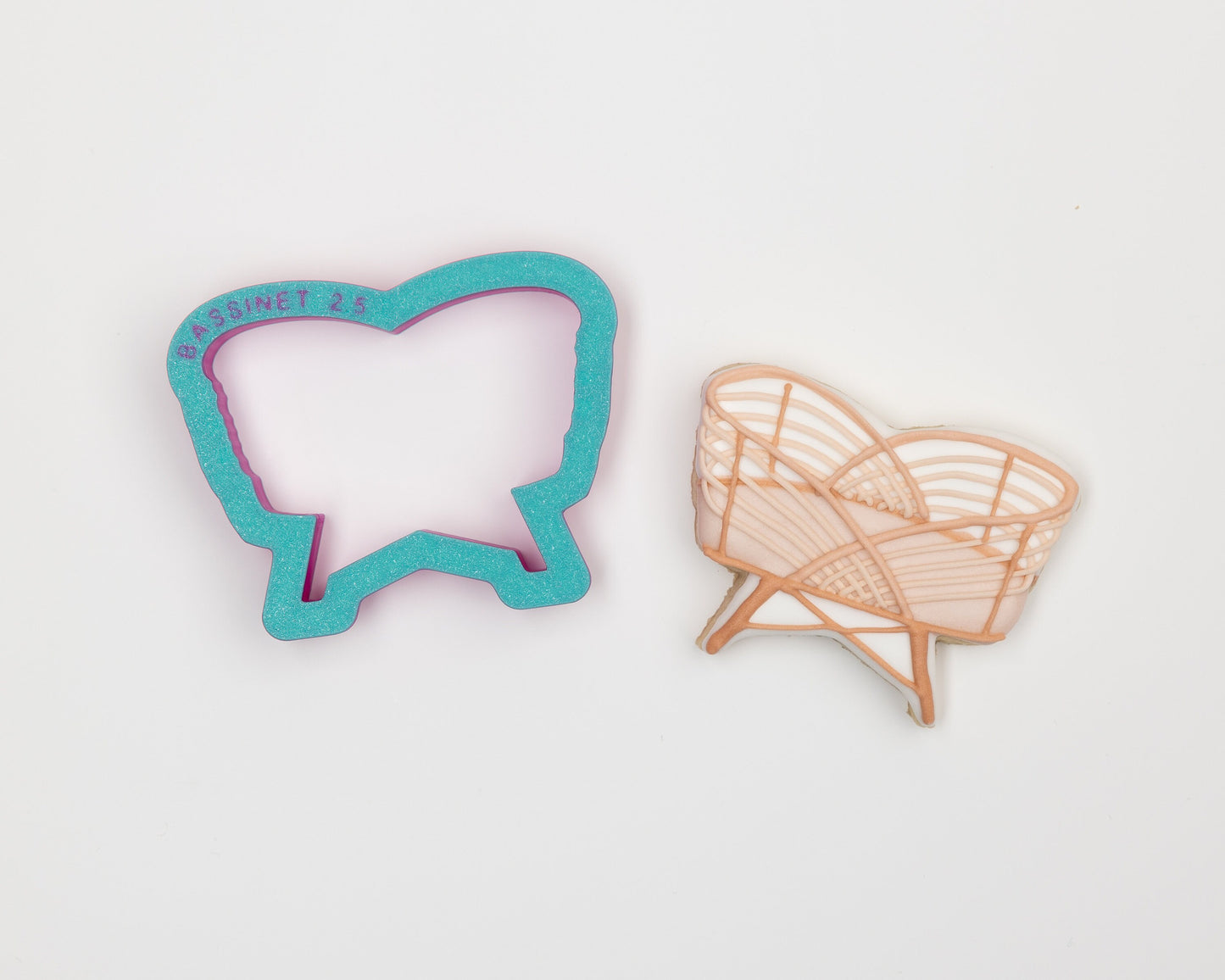 Baby Bassinet with Legs Cookie Cutter
