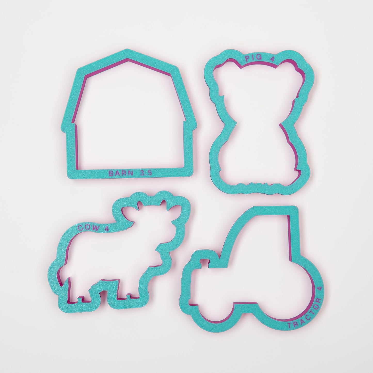 Farm Set of 4 Cookie Cutters