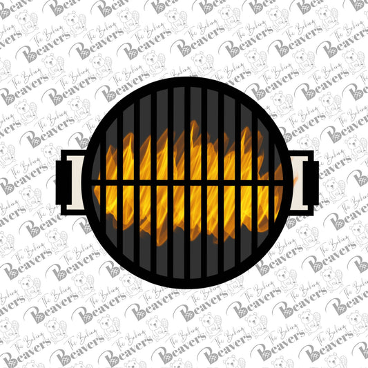 Barbecue Grill Top View Cookie Cutter