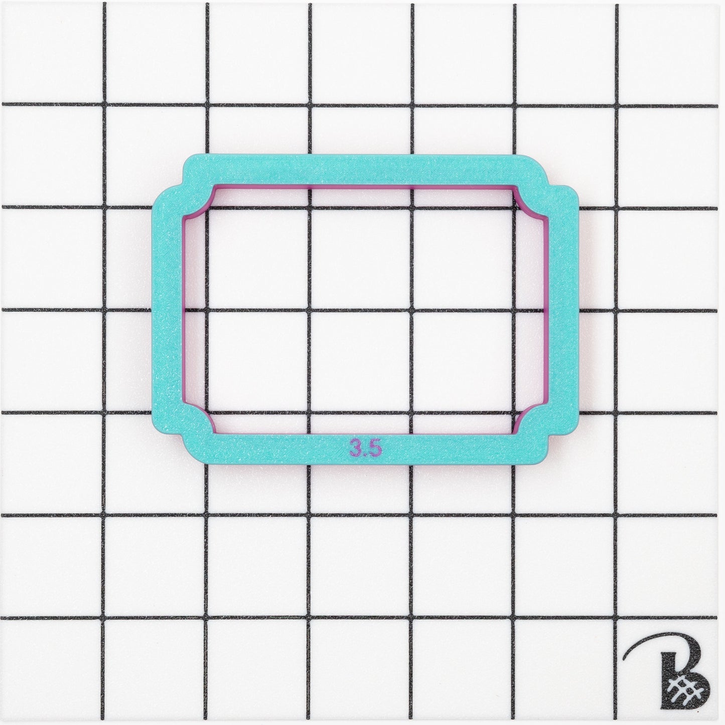 Tapered Corner Rectangle Plaque Cookie Cutter