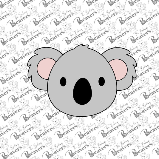 Koala Face Cookie Cutter (recommend sizing up)