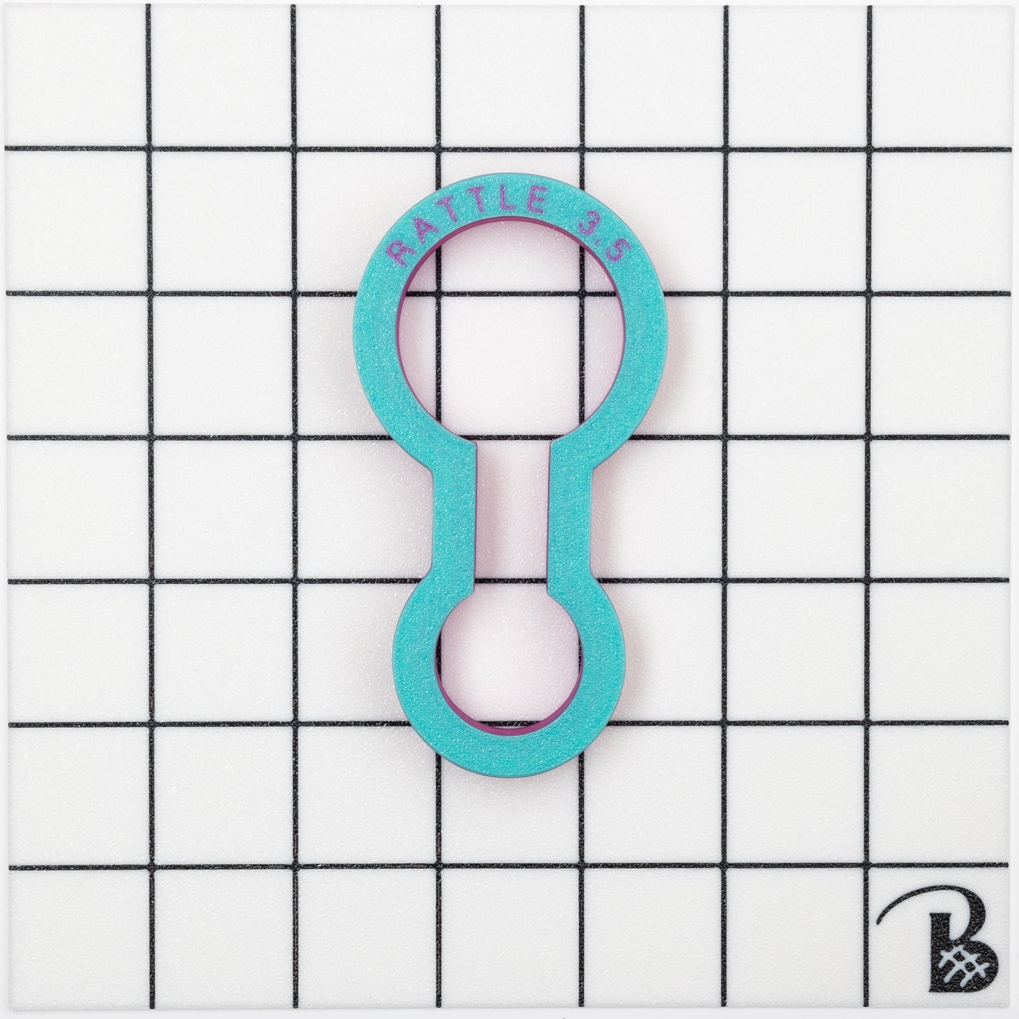 Baby Rattle Cookie Cutter (recommend sizing up)