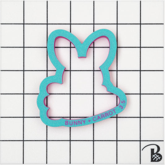 Easter Bunny with Carrot Plaque Cookie Cutter