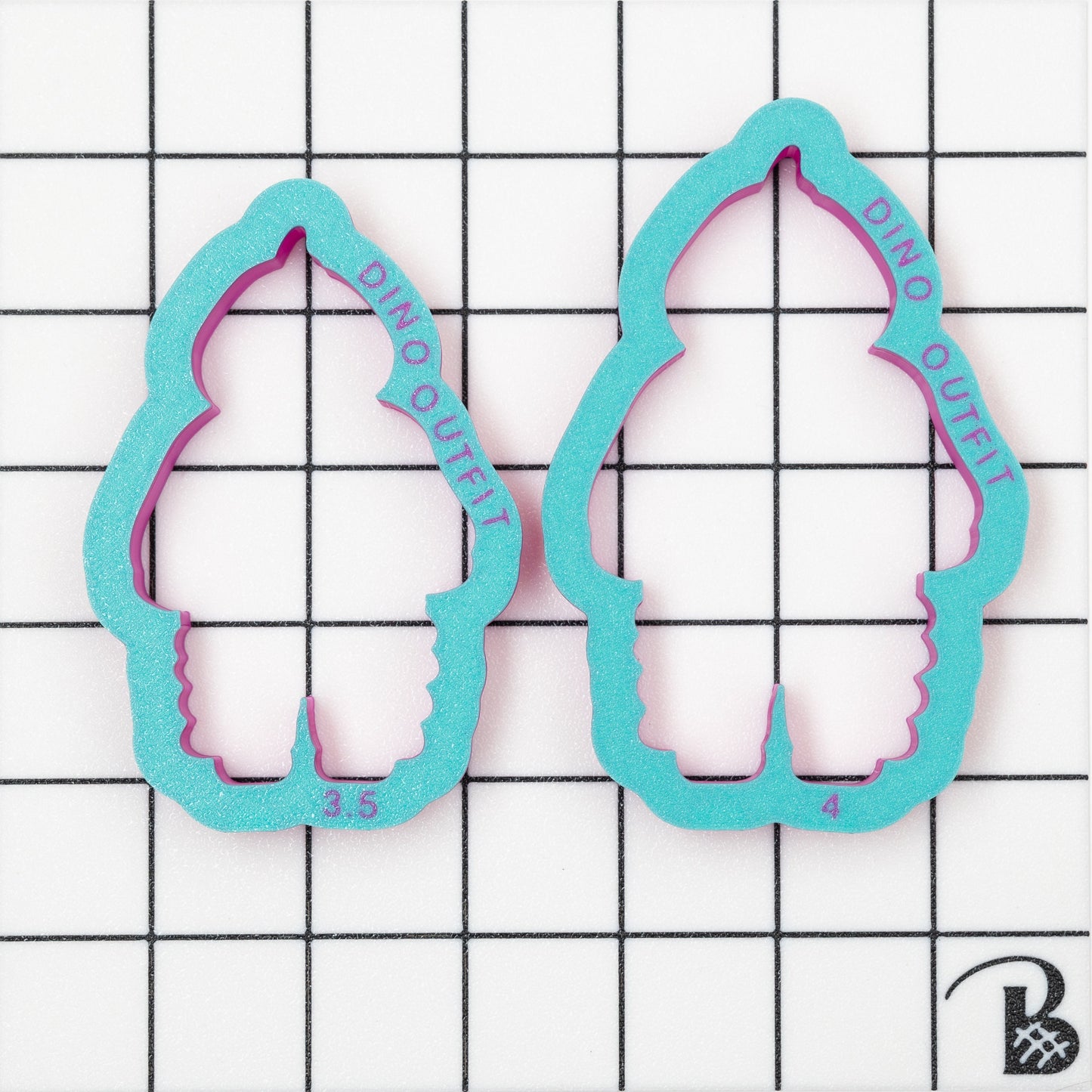 Dino Baby Outfit Cookie Cutter