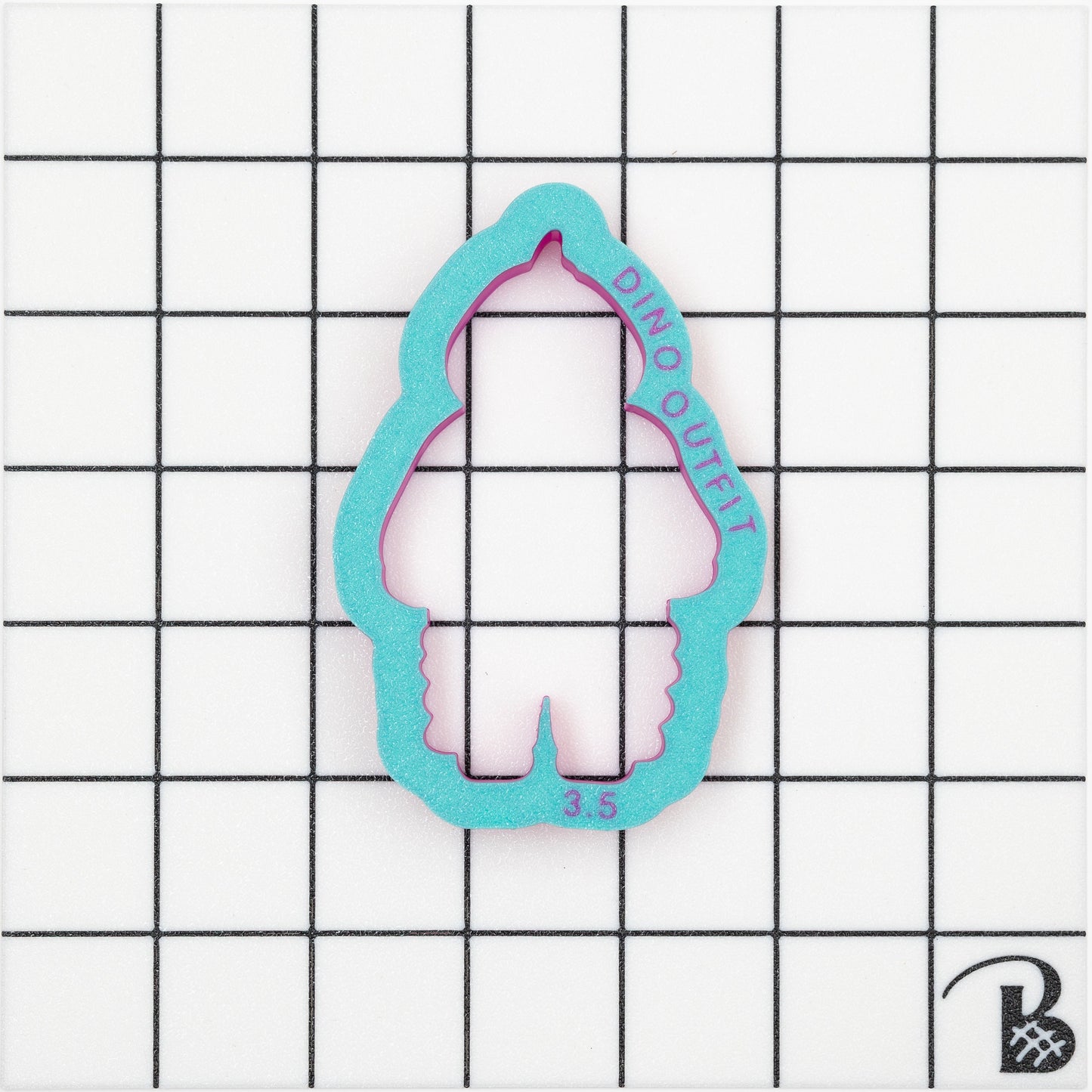 Dino Baby Outfit Cookie Cutter
