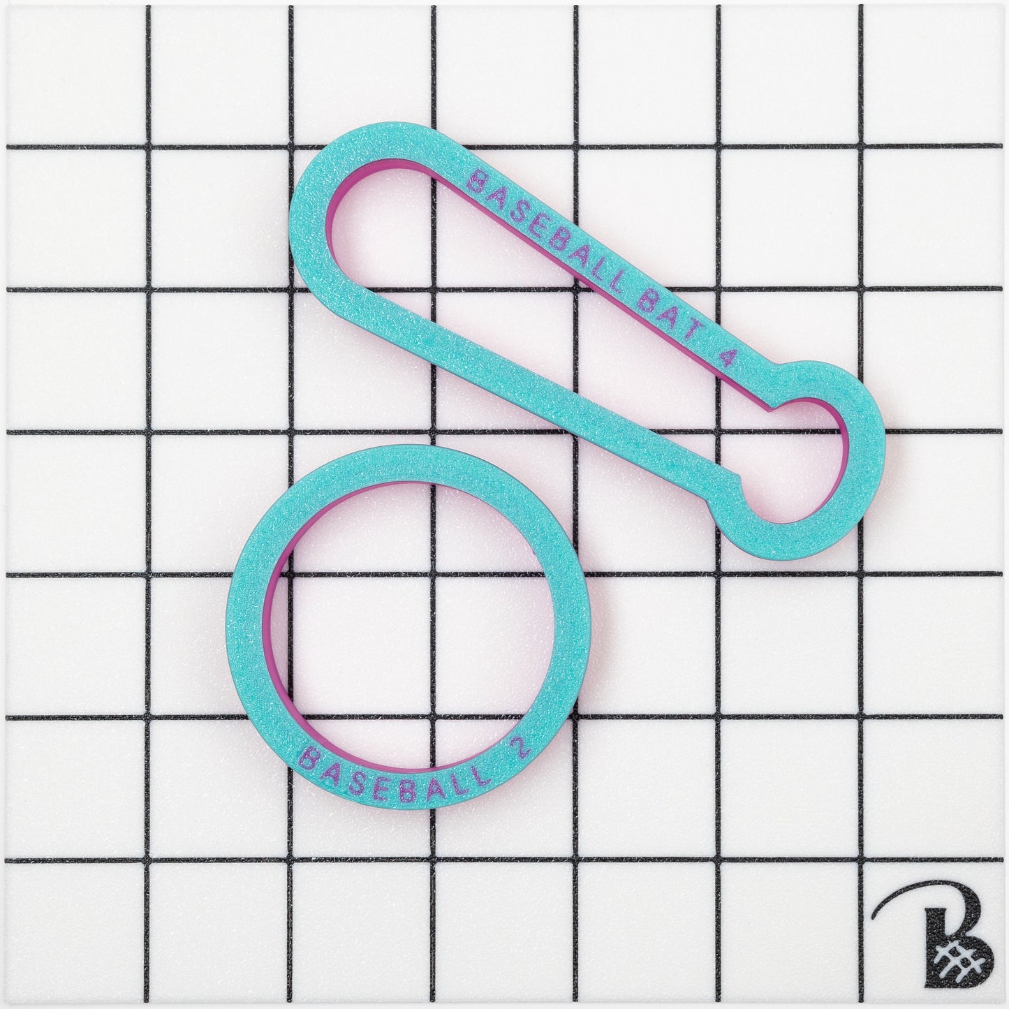 Skinny Baseball Bat Cookie Cutter (recommend sizing up)
