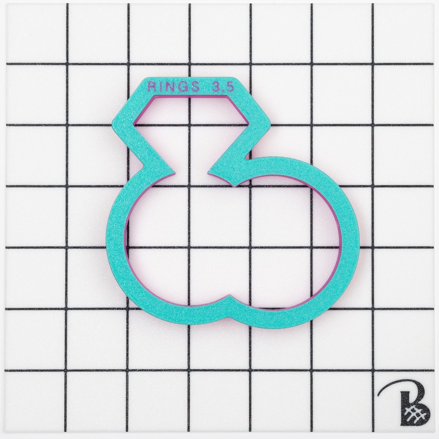 Entwined Wedding Rings Cookie Cutter