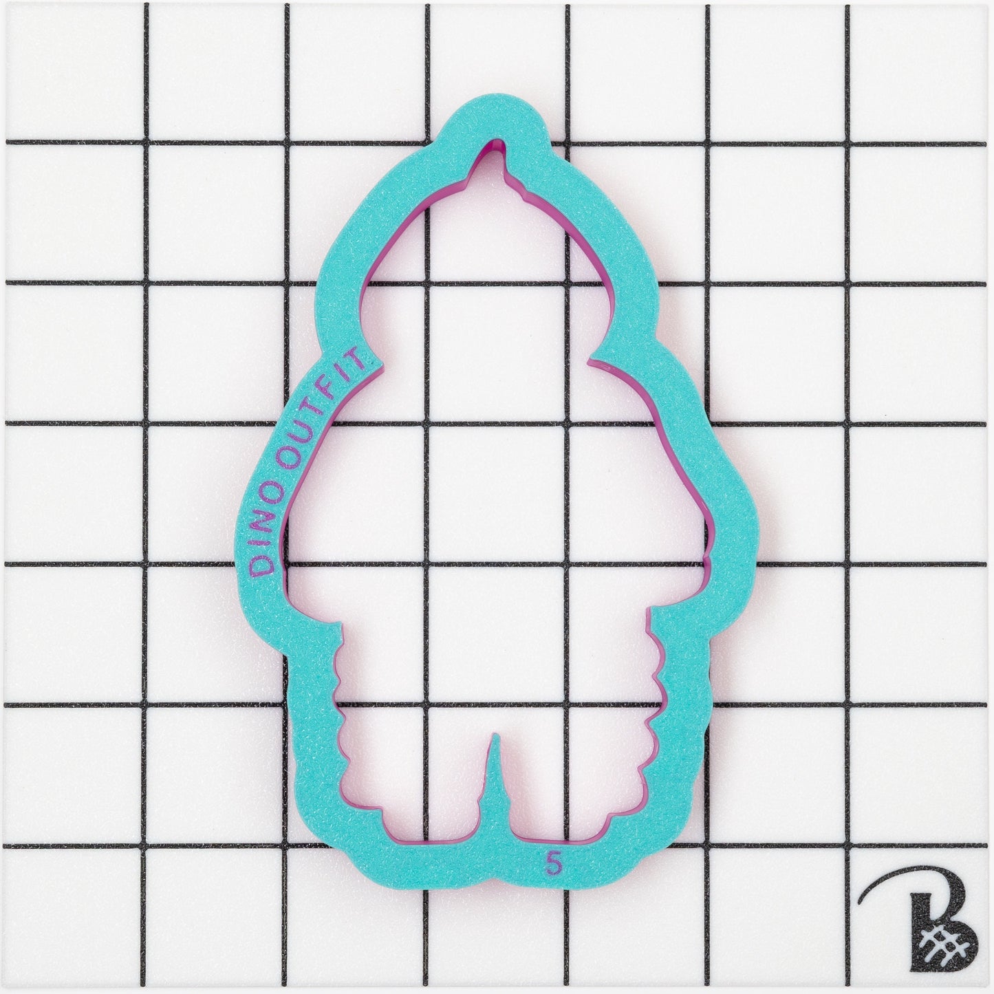 Dino Baby Outfit Cookie Cutter